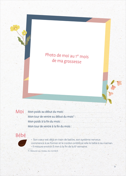 Le carnet de bord de ma grossesse
