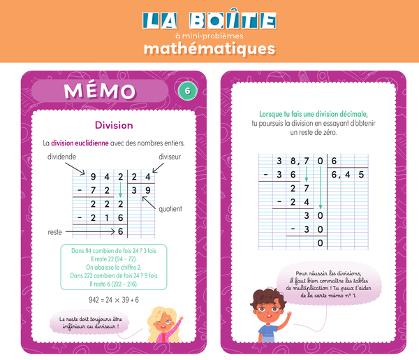 La boîte à mini-problèmes mathématiques - CM1-CM2-6e