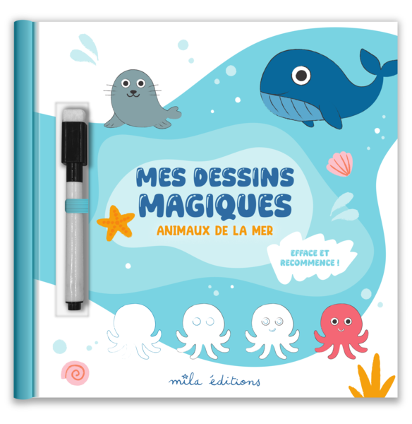 Mes dessins magiques - Les animaux de la mer