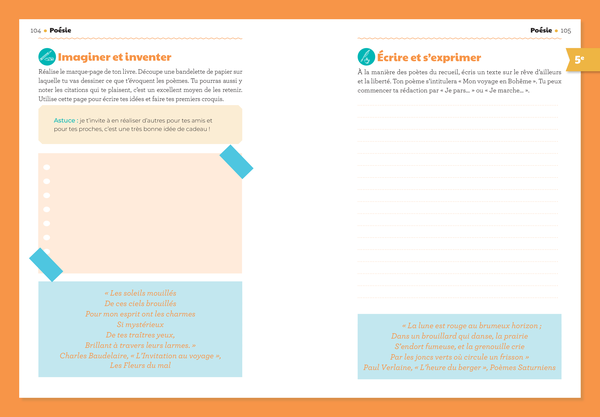 Mon carnet de lecture 6e - 5e