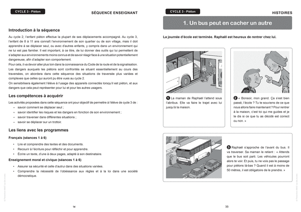 Les Fiches de l'école - Apprendre le Code de la route cycle 3