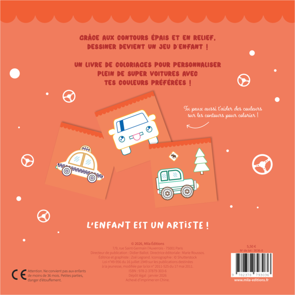 Mes petites voitures à colorier sans dépasser