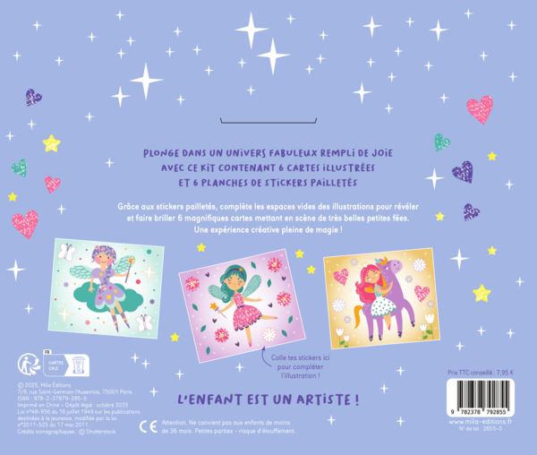 Mes jolies cartes scintillantes - Fées fabuleuses 