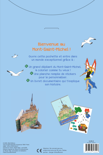 Pochette - Le Mont-Saint-Michel à déplier, colorier et décorer !