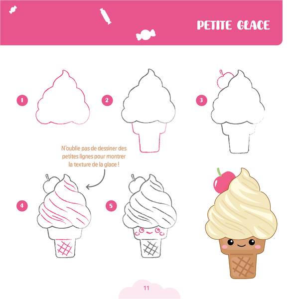Gourmandises délicieuses à dessiner pas à pas
