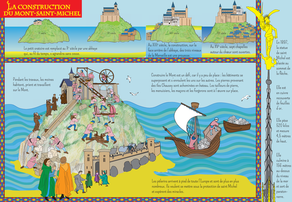 Pochette - Le Mont-Saint-Michel à déplier, colorier et décorer !
