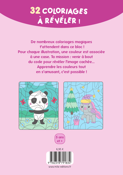 Mon bloc de coloriages magiques - Les couleurs