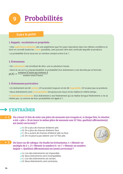 Prof particulier - Maths 3e - Brevet