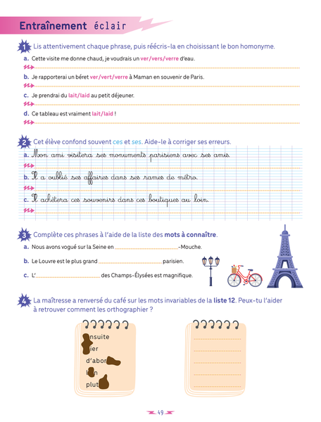 Dictées Flash - 5 minutes pour progresser, CM1-CM2