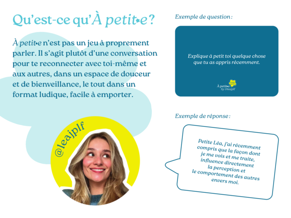 À petite - 75 cartes pour des conversations introspectives et bienveillantes
