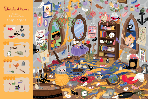 Cherche et trouve - Mes contes revisités : Princes et Princesses
