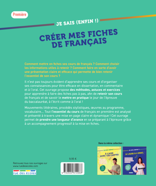 Je sais (enfin !) créer mes fiches de Français