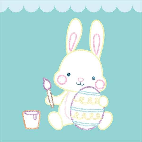 Mes lapins de Pâques à colorier sans dépasser