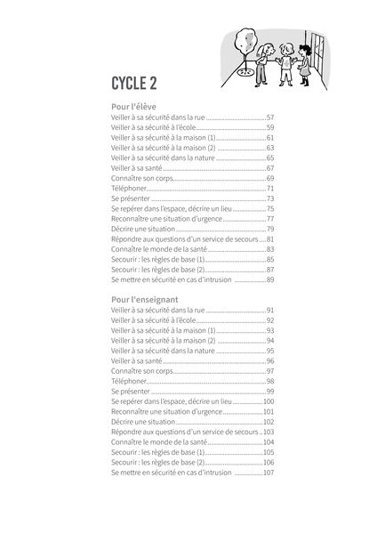 Les Fiches de l'école - Apprendre à porter secours Cycles 1, 2, et 3