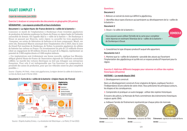 Annales Brevet - Toutes les matières - 3e - 2026