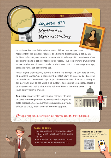 Énigmes in English 6e-5e