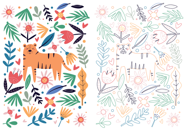 Mon beau cahier de coloriage : La nature
