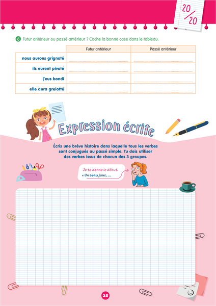 Mon prof à la maison - Conjugaison CM2