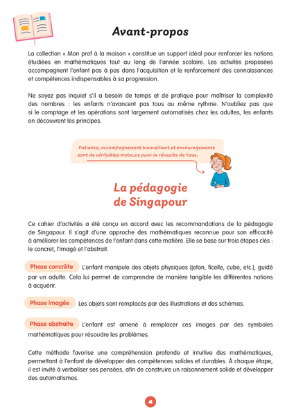 Mon prof à la maison Maths - Singapour CE1