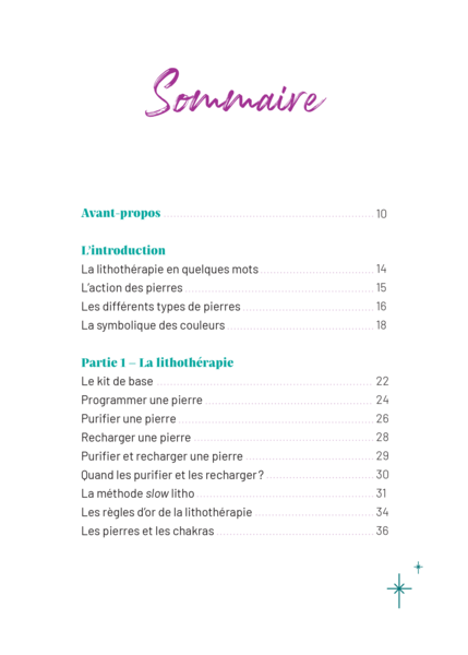 Mon carnet de lithothérapie