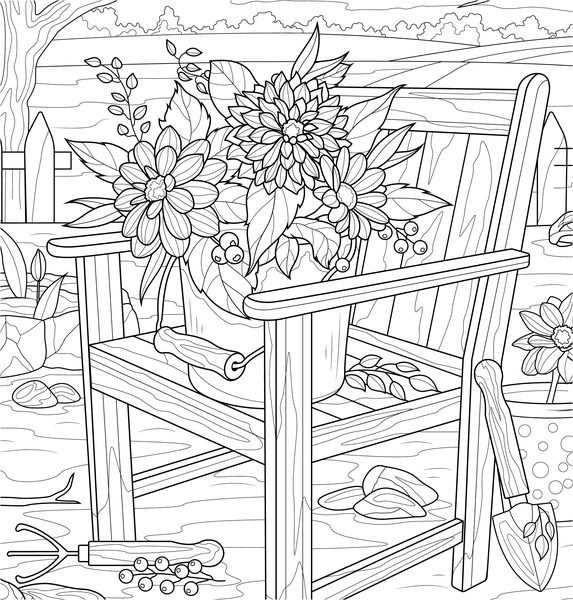 Fleurs sauvages - Coloriages pour me détendre