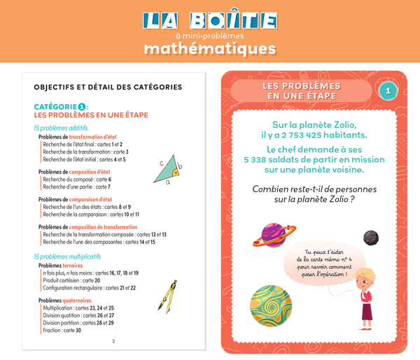 La boîte à mini-problèmes mathématiques - CM1-CM2-6e