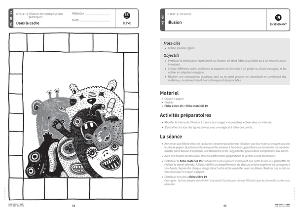 Les Fiches de l'école - 76 fiches pour enseigner les arts plastiques, Cycle 1