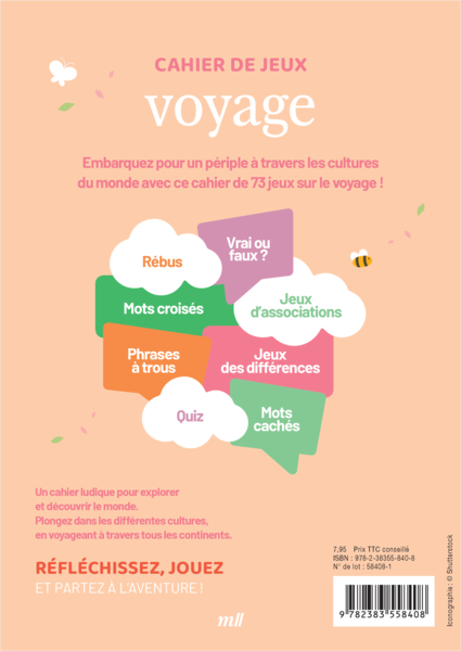 Cahier de jeux - Voyage