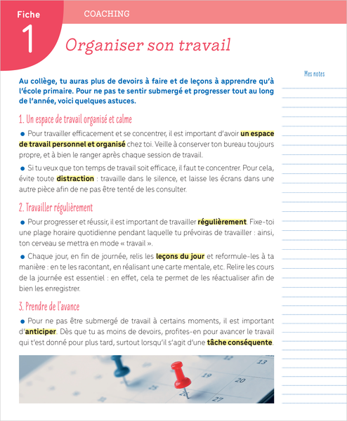 Boite à fiches 6e