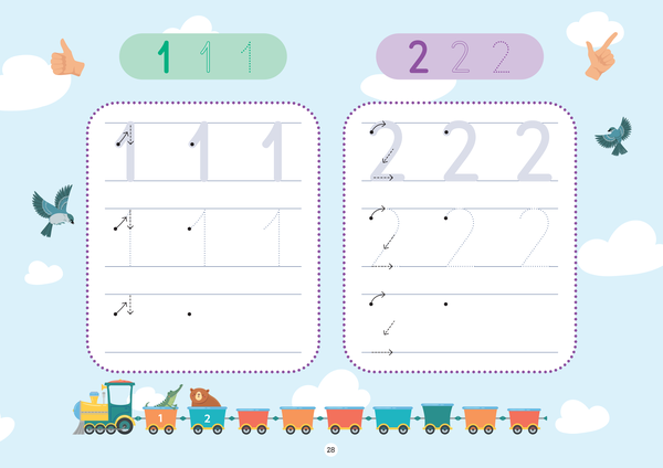 Mes grandes fiches d'entraînement effaçables - Écriture - Maternelle