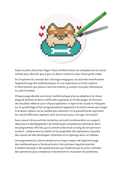 Magic pixels - Niveau 2, 8 ans et plus
