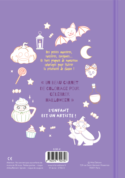 Mon beau carnet de coloriage : Halloween