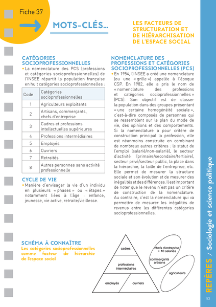 Les Fiches du lycée - Terminale - Spécialité SES