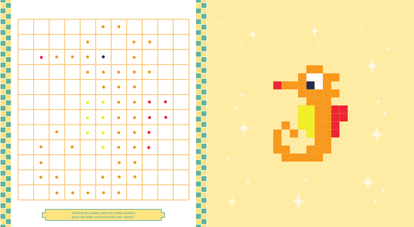 Mes adorables coloriages pixels - Animaux