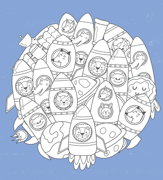 Mon bloc de coloriages - Mandalas joyeux, dès 5 ans