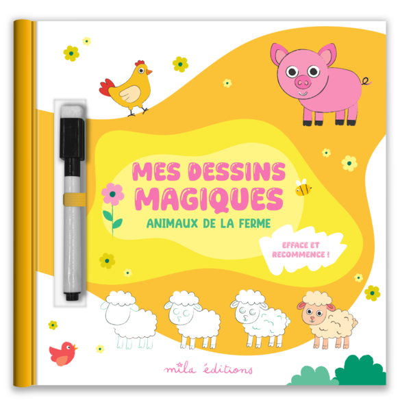 Mes dessins magiques - Les animaux de la ferme