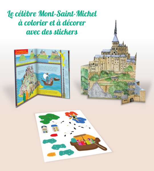 Pochette - Le Mont-Saint-Michel à déplier, colorier et décorer !