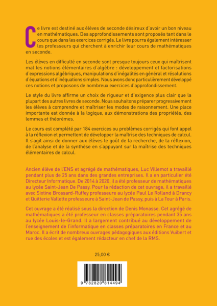 Cours et exercices de mathématiques Seconde