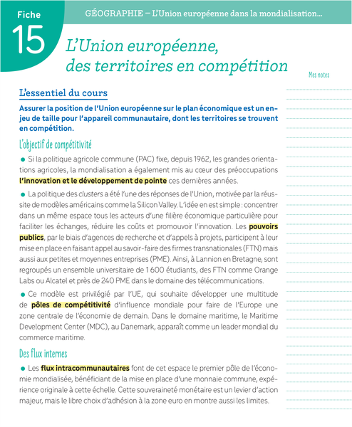 Boîte à fiches Bac - Tronc commun