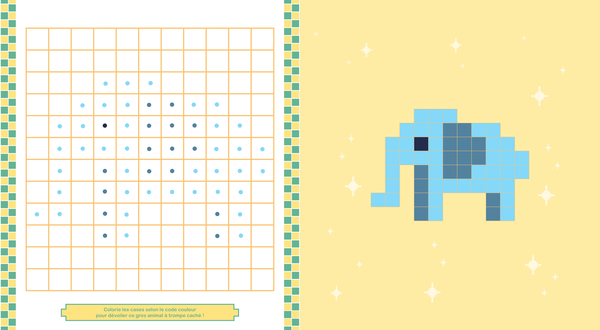 Mes adorables coloriages pixels - Animaux