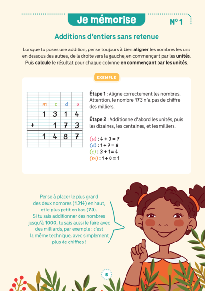 Mes fiches d'entraînement effaçables - Additions posées - 7 ans et plus