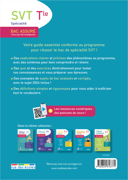 Bac assuré Spécialité SVT - Terminale