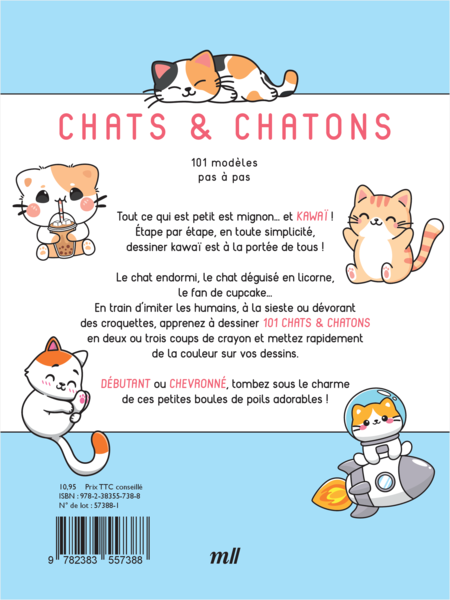 Dessiner kawaï - Chats et Chatons