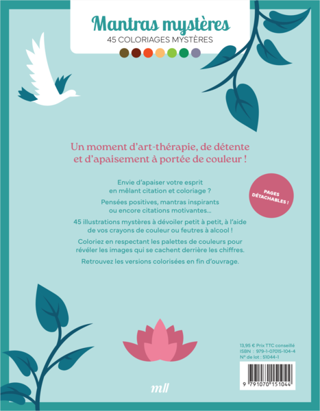 Mantras mystères - 45 coloriages mystères