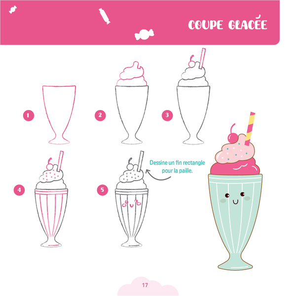 Gourmandises délicieuses à dessiner pas à pas