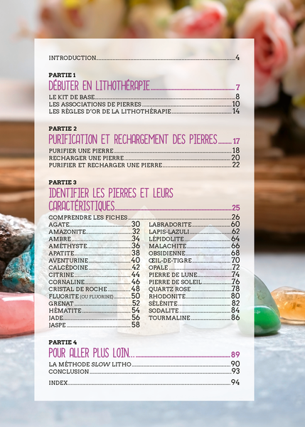 Le Petit Guide de la lithothérapie
