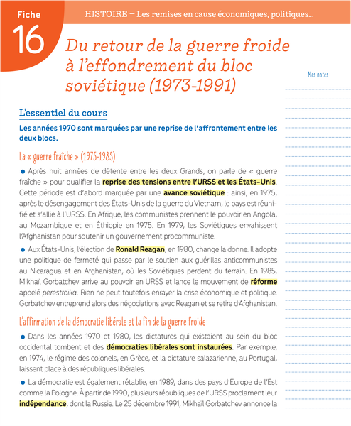 Boîte à fiches Bac - Tronc commun