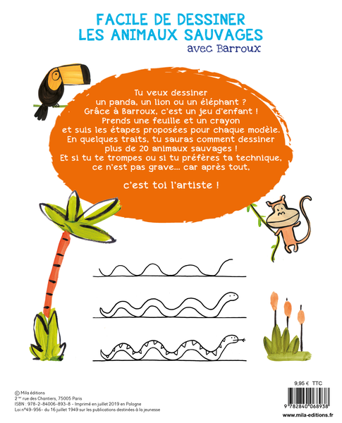 Facile de dessiner les animaux sauvages avec Barroux
