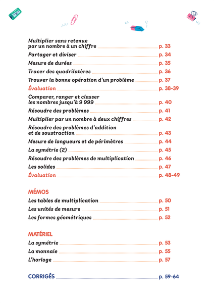Mon prof à la maison - Maths CE2