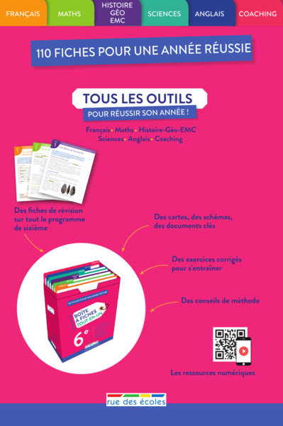 Boite à fiches 6e